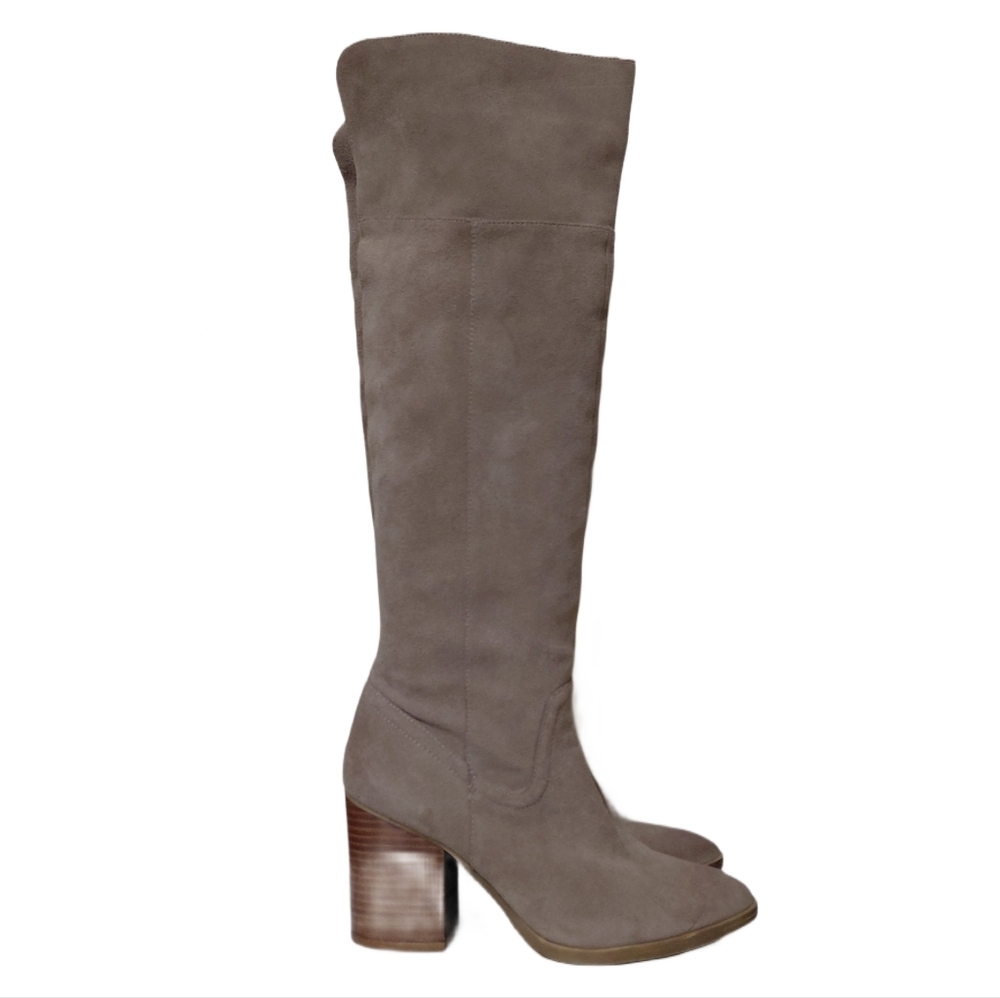 Steve Madden Taupe Suede Over-the-Knee Boots Size 9.5 - Picture 5 of 11